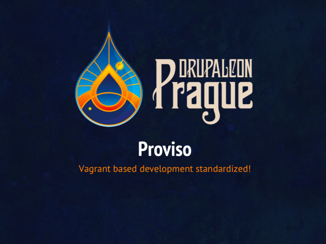 Proviso – VAGRANT BASED DEVELOPMENT STANDARDIZED! – In the beginning