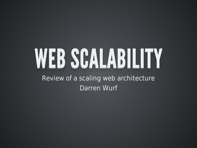 web-scalability-presentation