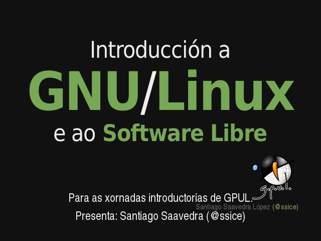 Introducción a – GNU/Linux – e ao Software Libre