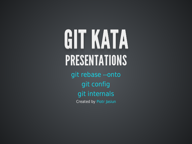 git kata – presentations