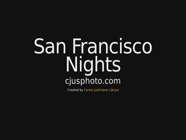 San Francisco Nights – cjusphoto.com