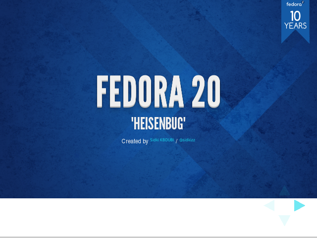 Fedora 20 – "Heisenbug" – Vertical Slides