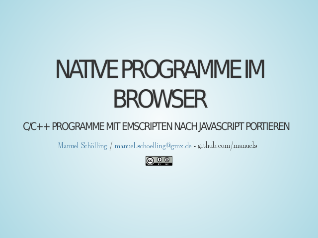 Native Programme im Browser – C/C++ Programme mit Emscripten nach Javascript portieren – Compiling Programms