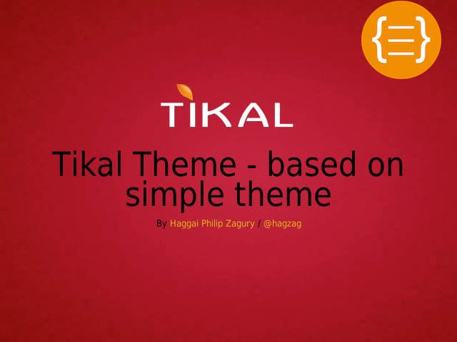 Tikal Theme - based on simple theme – Whoami? – You NAME here