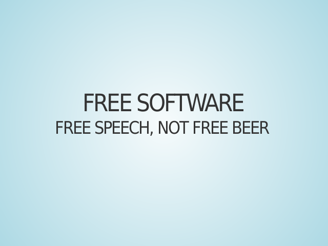 Free Software – free speech, not free beer