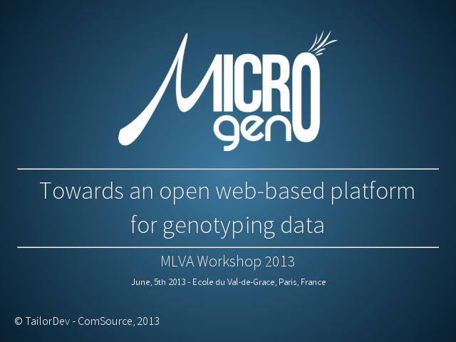 MicroGeno-MLVA-Workshop-2013