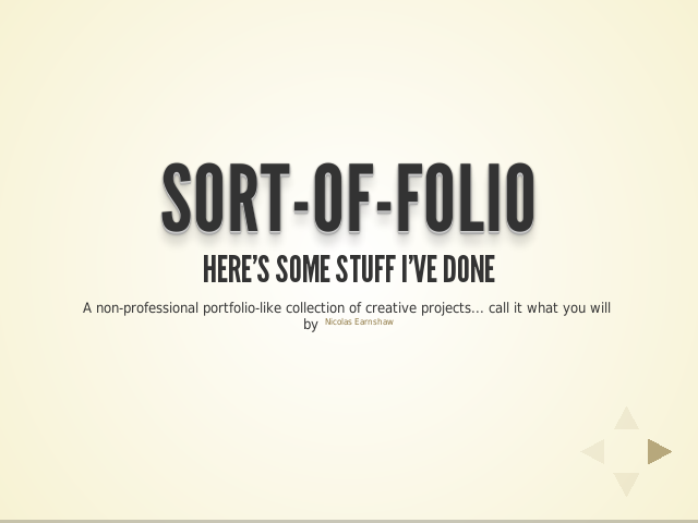 Sort-of-folio – Here's some stuff I've done – Academic projects