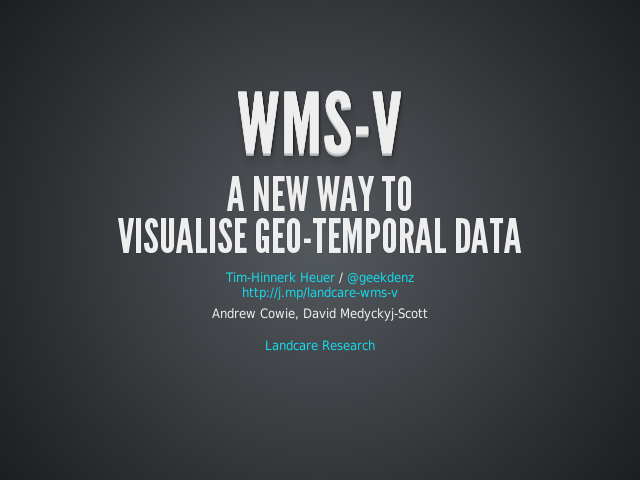 WMS-V – A New Way ToVisualise Geo-temporal Data – The Big Picture