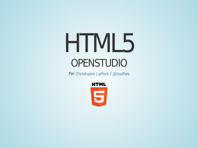 HTML5 – Openstudio – Un peu d'histoire