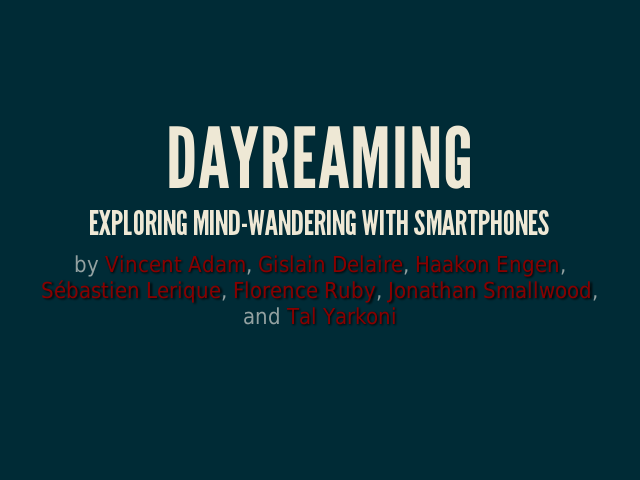 Dayreaming – Exploring mind-wandering with smartphones – Funding