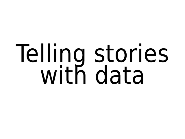 Telling stories with data