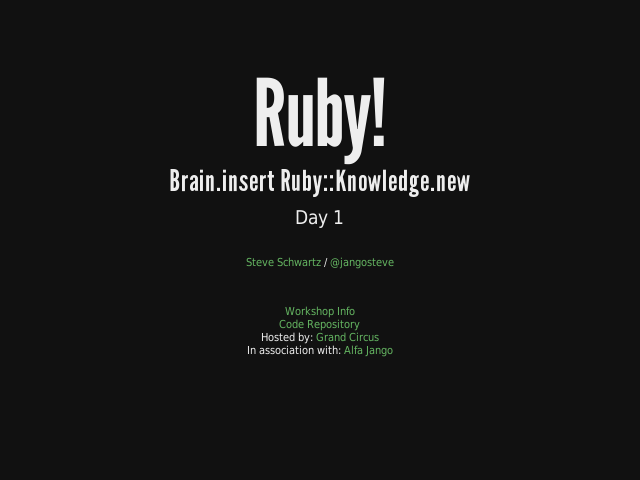 Ruby! – Brain.insert Ruby::Knowledge.new  – Ruby.what_is_it?