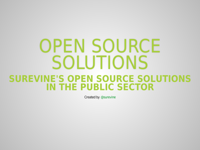 Open Source Solutions – Surevine's Open Source Solutions in the Public Sector – Visual Social Media