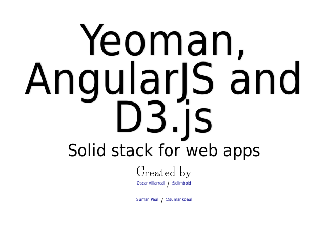 Yeoman, AngularJS and D3.js – Solid stack for web apps