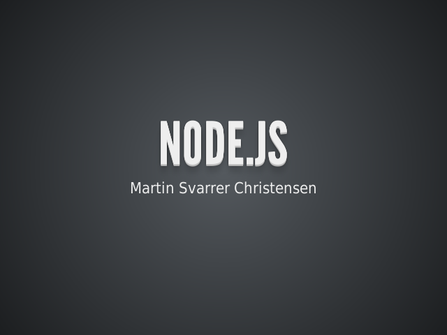 Node.js – Hvad er Node.js egentlig? – Lokal node opsætning