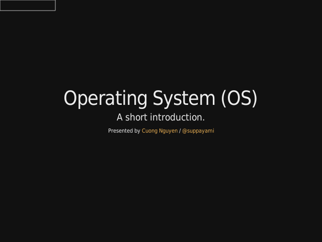 Operating System (OS) – Mac OS X – Linux distribution