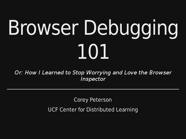 debugging-presentation