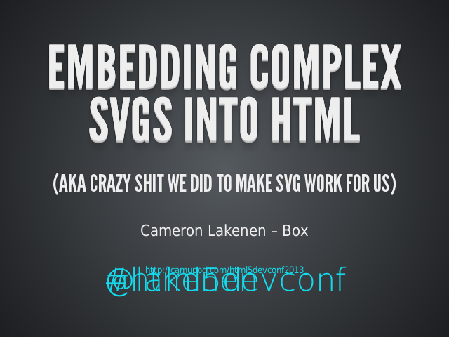 Embedding Complex SVGs Into HTML – (AKA Crazy shit we did to make SVG work for us)