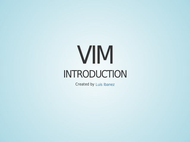 Vim – Introduction