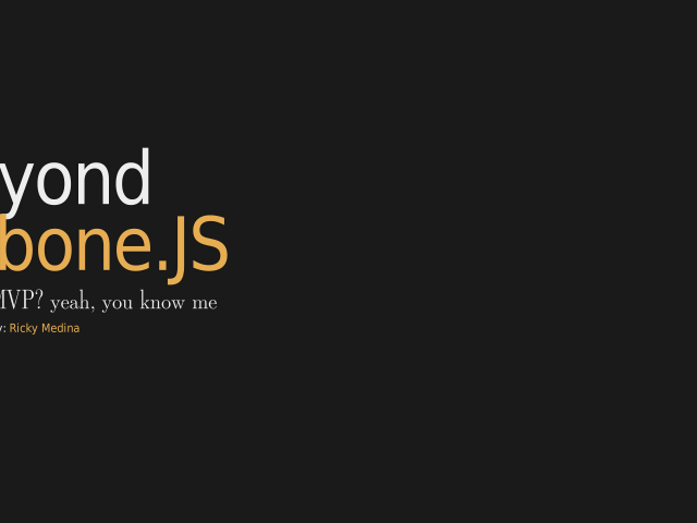 beyond Backbone.JS – brainy.io – Rendr