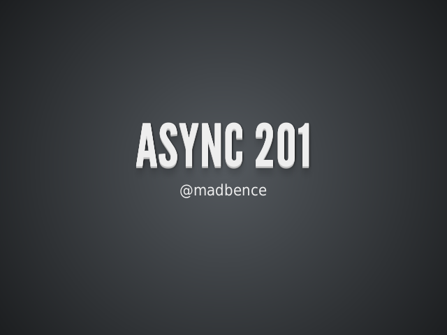 Async 201 – Streams – Under the hood