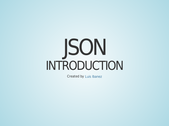 JSON – Introduction