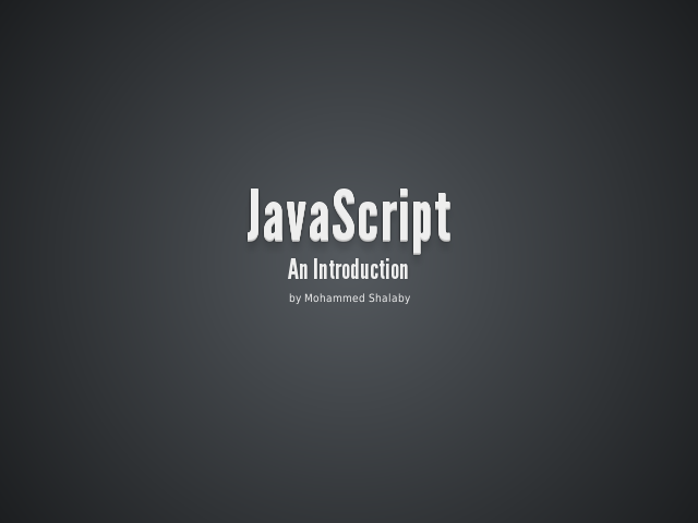 JavaScript – An Introduction – ECMAScript