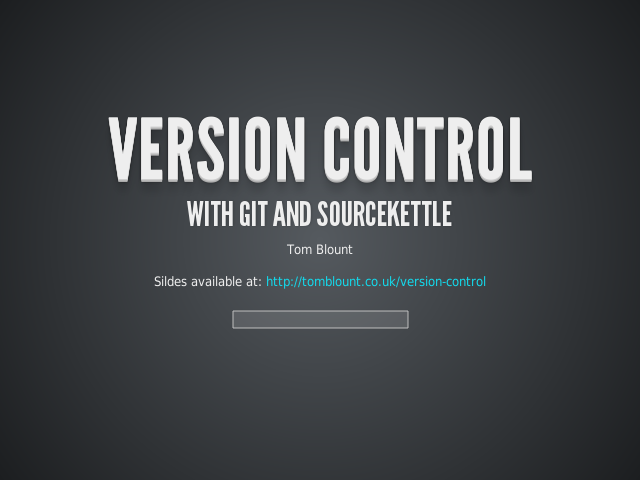 Version Control – With git and SourceKettle – Version control