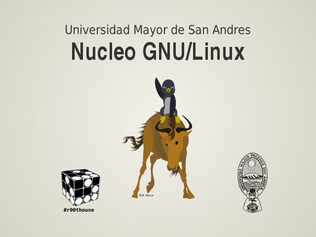 Universidad Mayor de San Andres – 
						Nucleo GNU/Linux