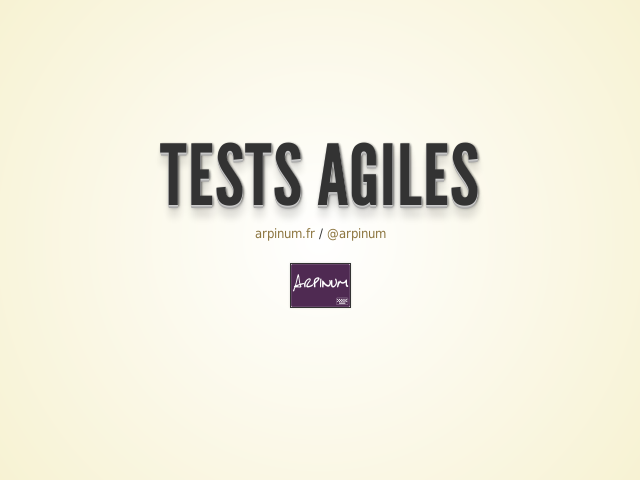 Tests agiles – Le coût de ne pas tester – Tests d'acceptation