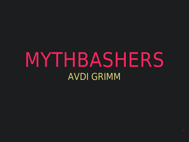 mythbashers