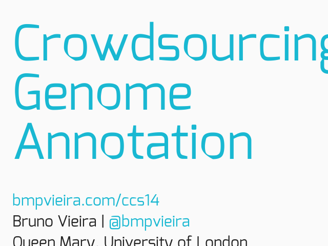 Crowdsourcing Genome Annotation