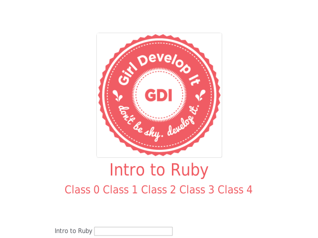 Intro to Ruby