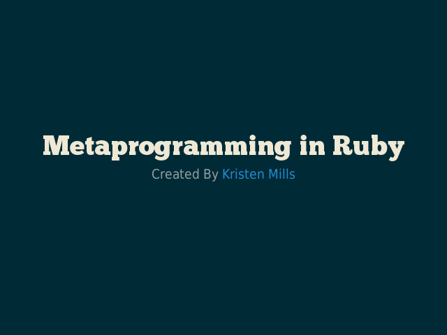 Metaprogramming in Ruby – The Basics – Monkey