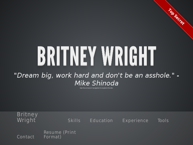 Britney Wright – Education –