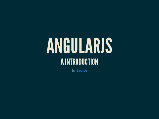 AngularJS – a introduction – Hello world