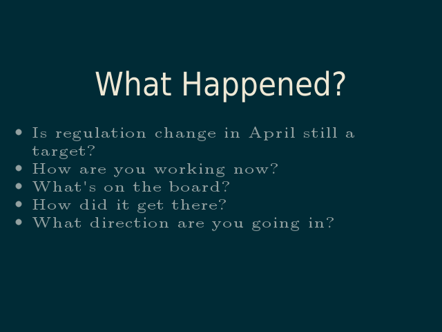 What Happened?