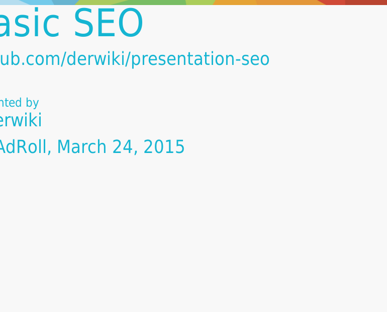 Basic SEO