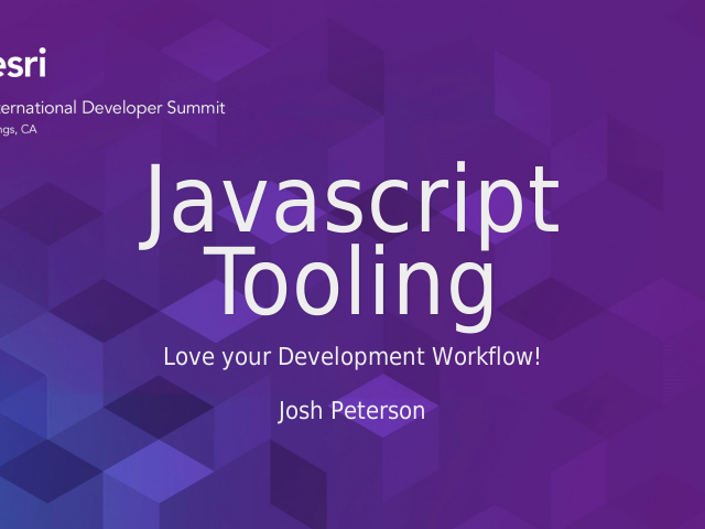 Javascript Tooling