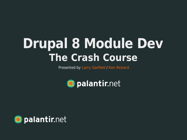 Drupal 8 Module Dev – The Crash Course – The web in a nutshell