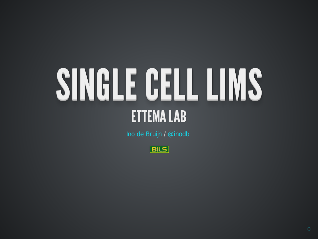 Single Cell LIMS – Ettema Lab