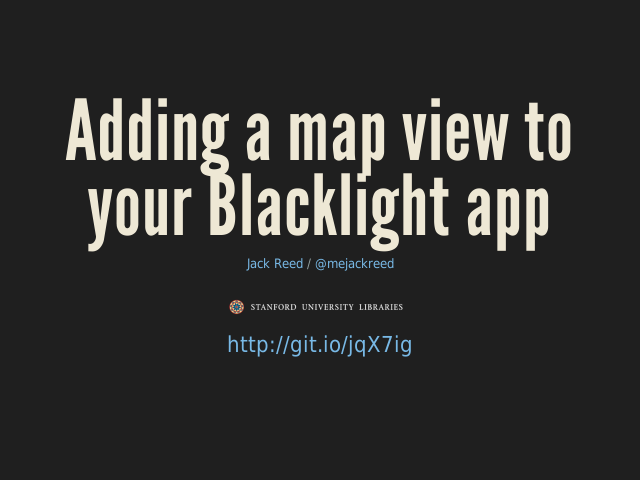 Adding a map view to your Blacklight app