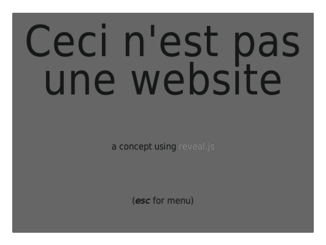 Ceci n'est pas une website