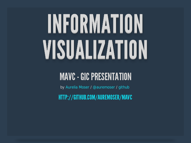 Information – Visualization – MAVC - GIC Presentation