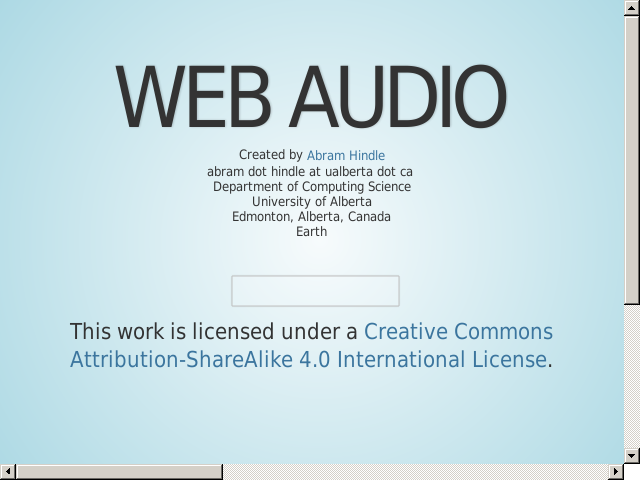 Web Audio