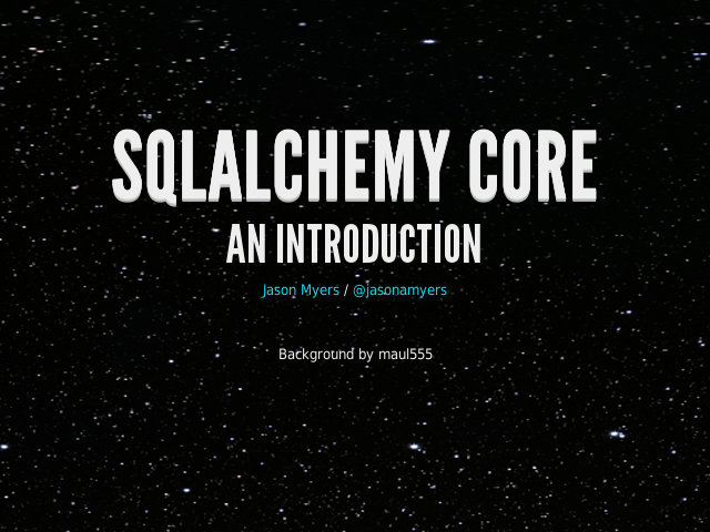 SQLAlchemy Core – An Introduction – Differences between Core and ORM