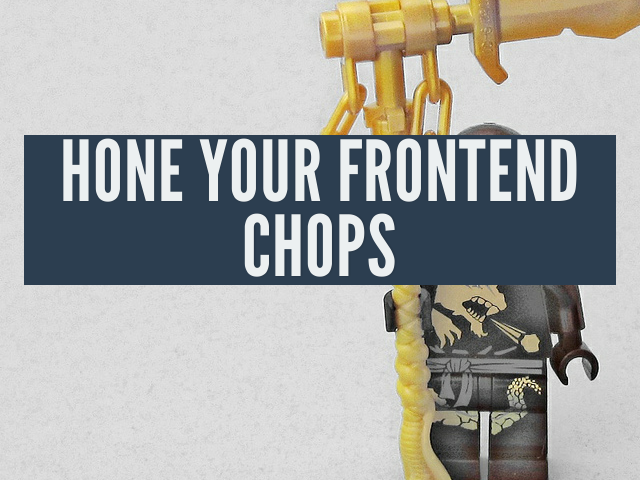 Hone your frontend chops – SASS intermezzo