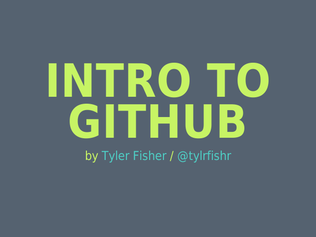 Intro to GitHub