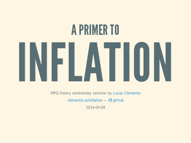 A primer to – Inflation