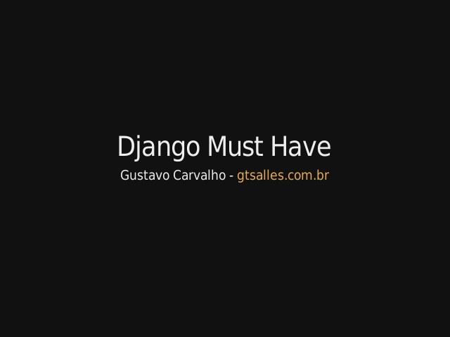 Django Must Have – South – python-decouple